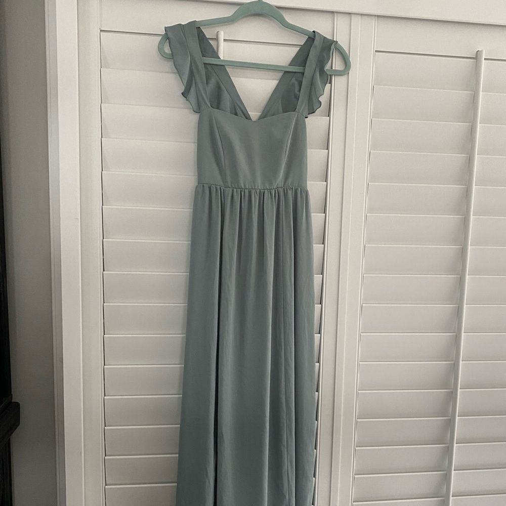 Show me your mumu june maxi size small silver sage